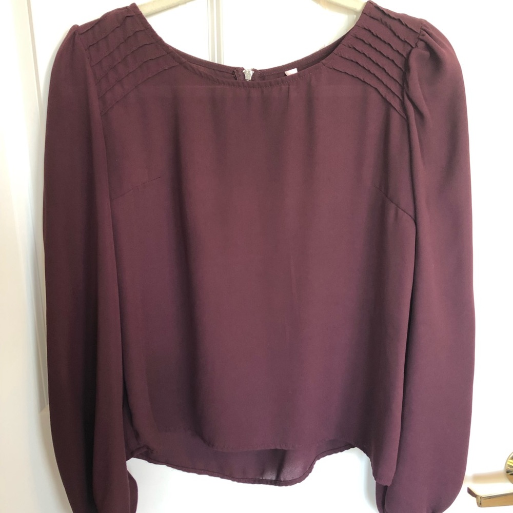 Maroon blouse